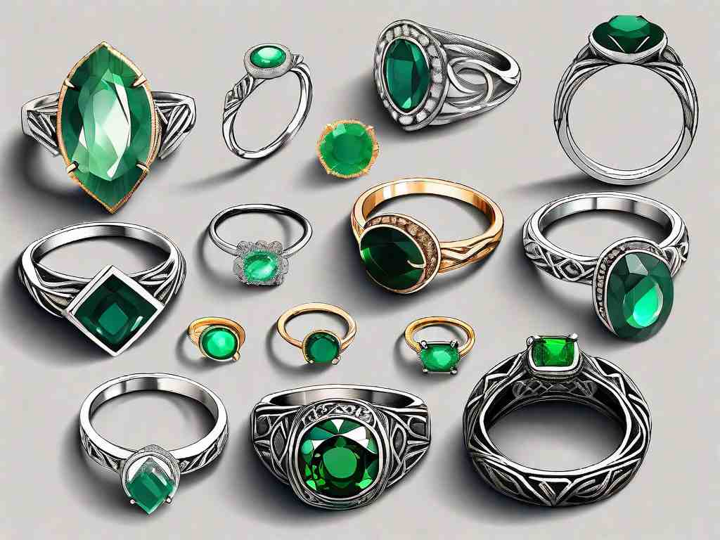 Discover 12 Mesmerizing Green Gemstone Rings for Your Collection