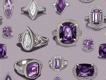 Majestic Amethyst Engagement Rings