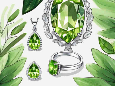 Peridot Wedding Jewelry: Fresh Greenery for Brides