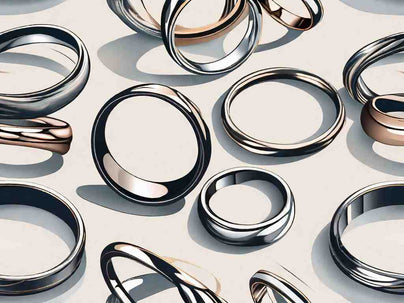 The Beauty of Simple Stacked Wedding Rings