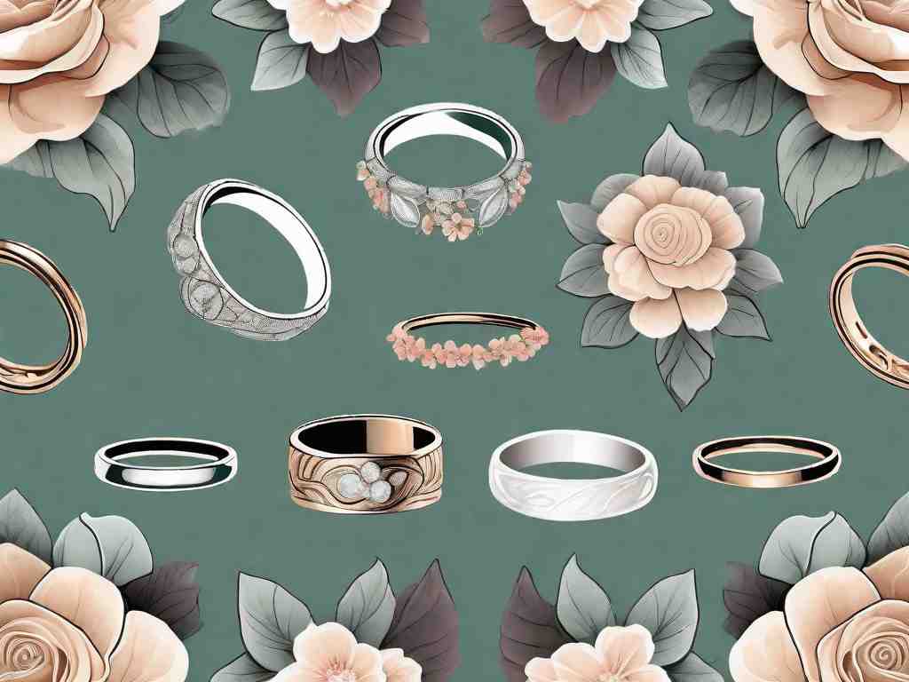 Beautiful Floral Wedding Rings for the Perfect Day