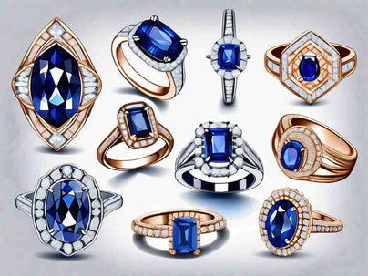 Gorgeous Sapphire Engagement Rings On Hand