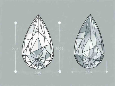 Understanding the Pear Diamond Size Chart on Hand