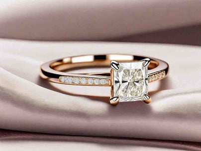 Elegant Elongated Radiant Cut Diamond Ring: The Perfect Choice for Your Special Occasion