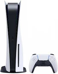 a white and black gaming console