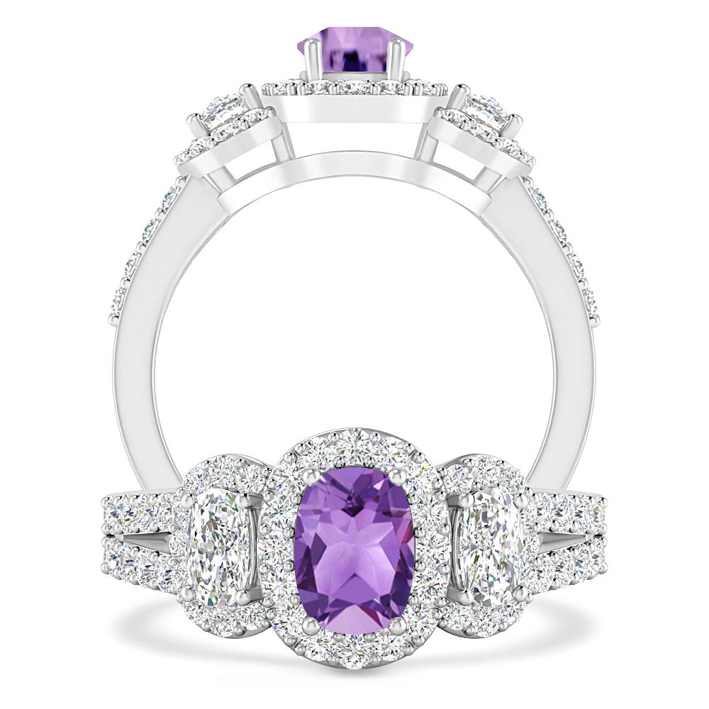 White Gold - Amethyst