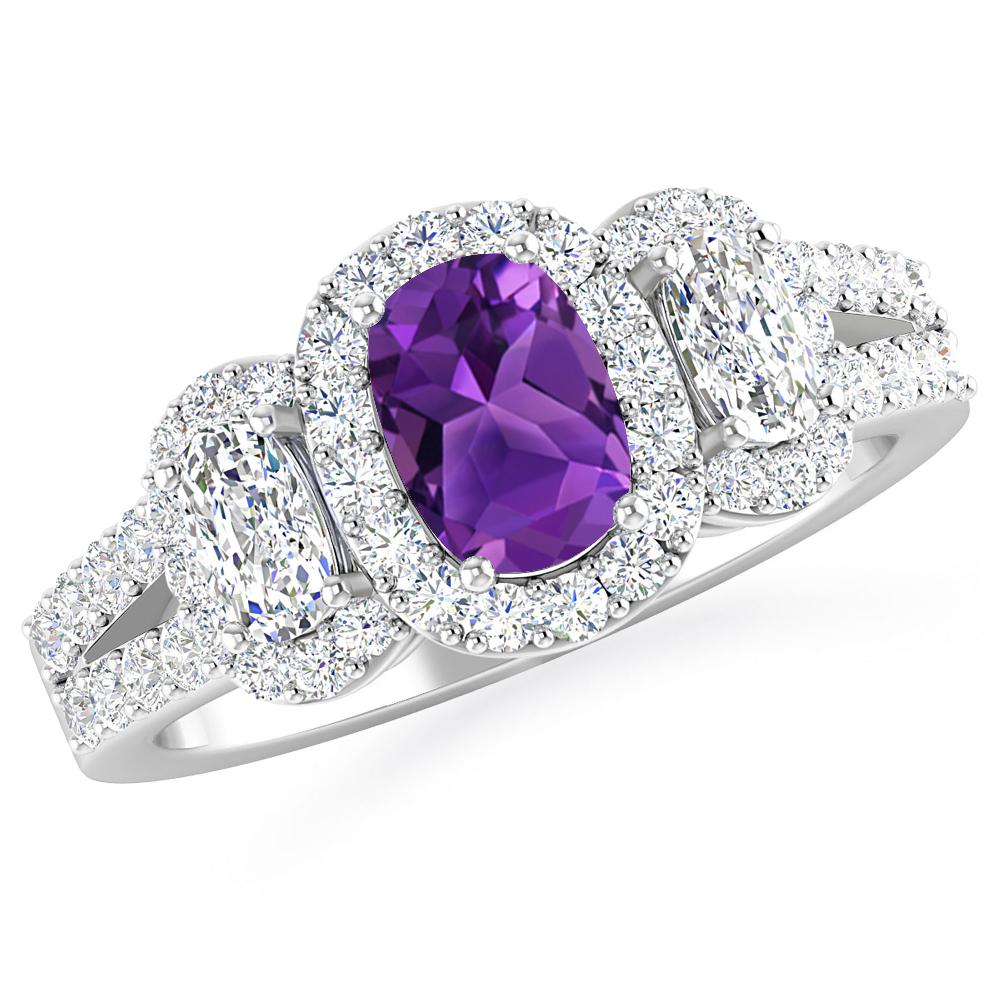 White Gold - Amethyst