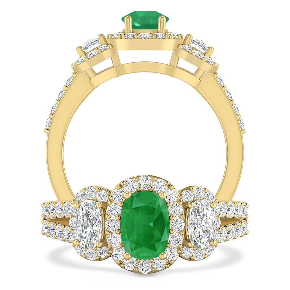 Yellow Gold - Emerald