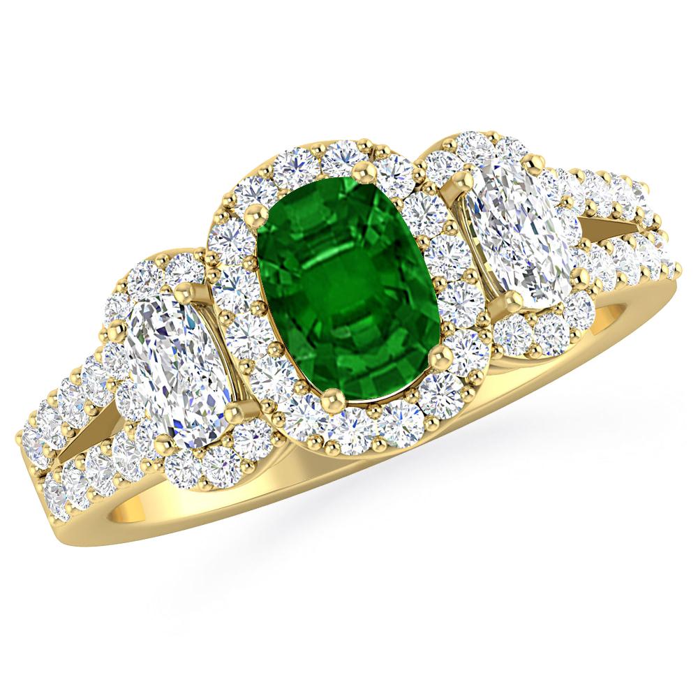 Yellow Gold - Emerald