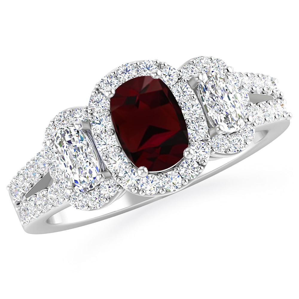 White Gold - Garnet