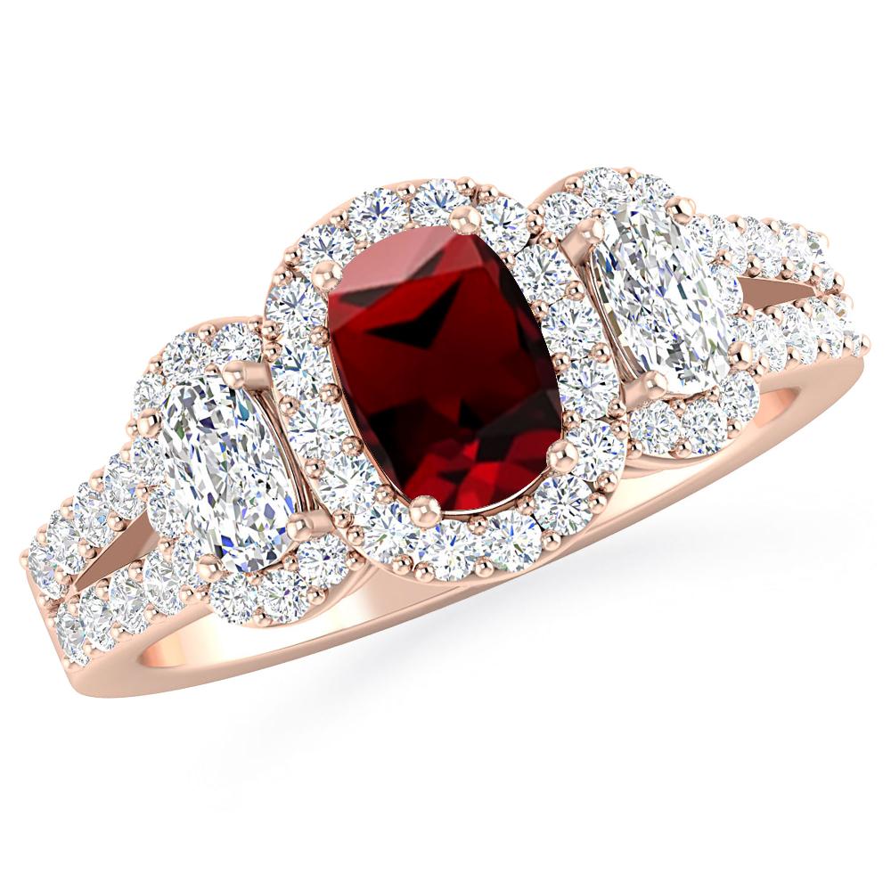 Rose Gold - Garnet