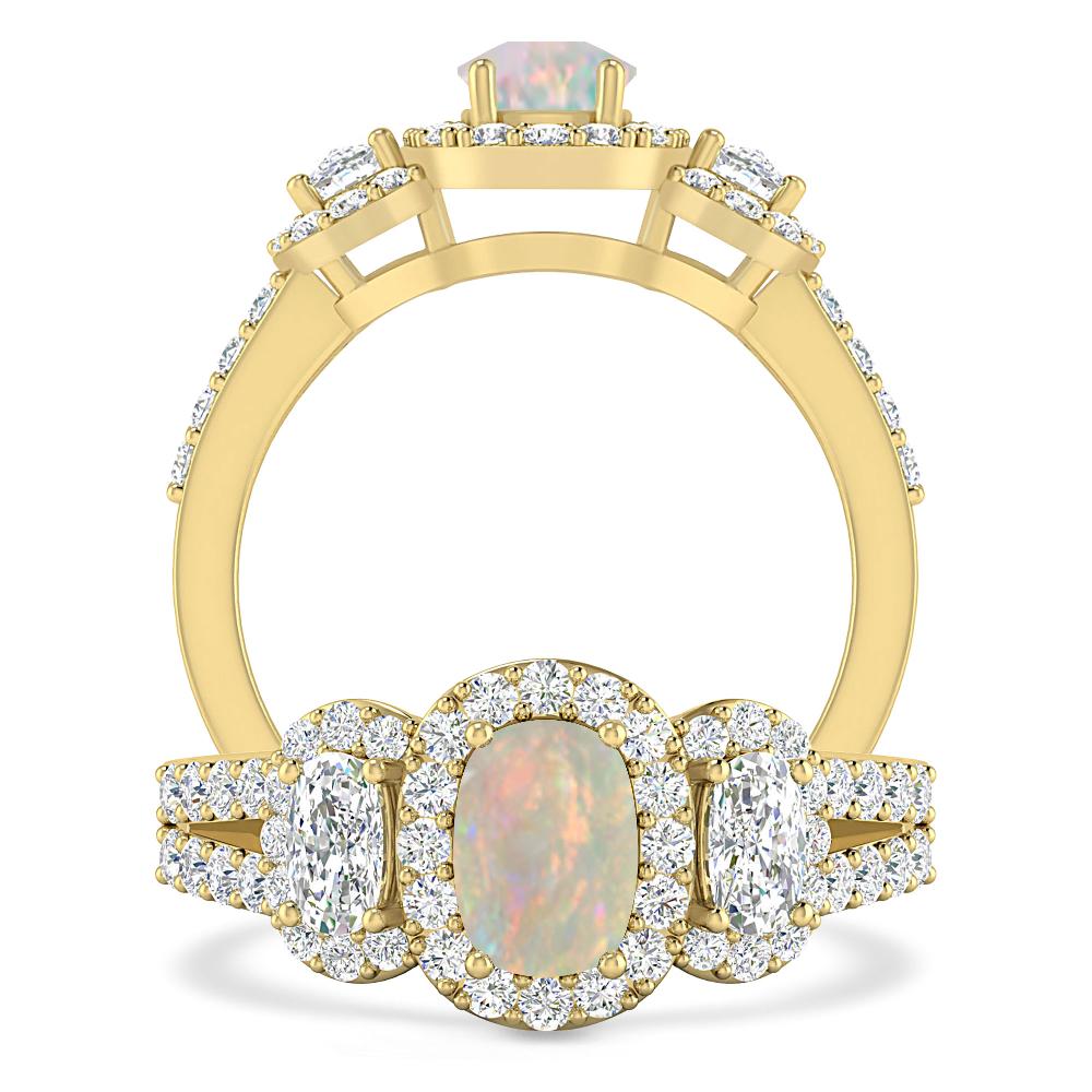 Yellow Gold - Opal