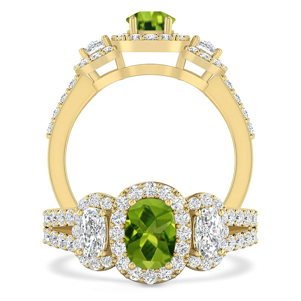 Yellow Gold - Peridot