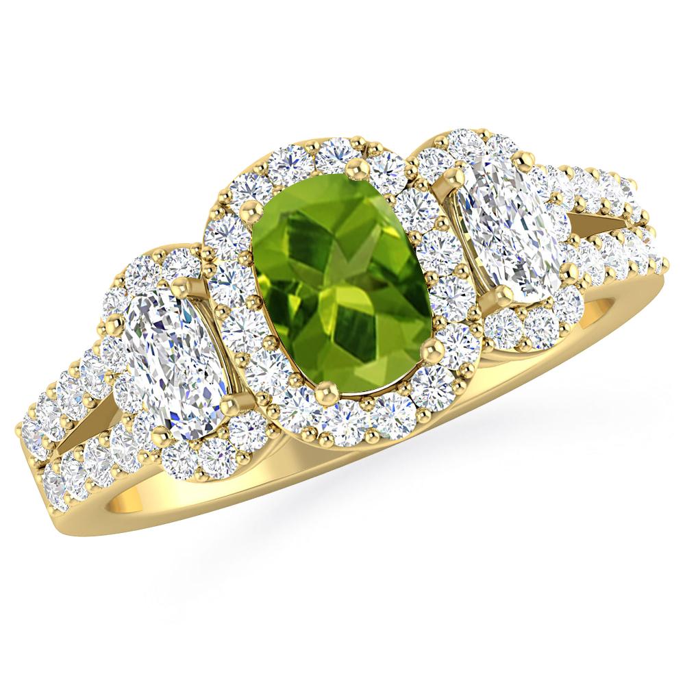 Yellow Gold - Peridot