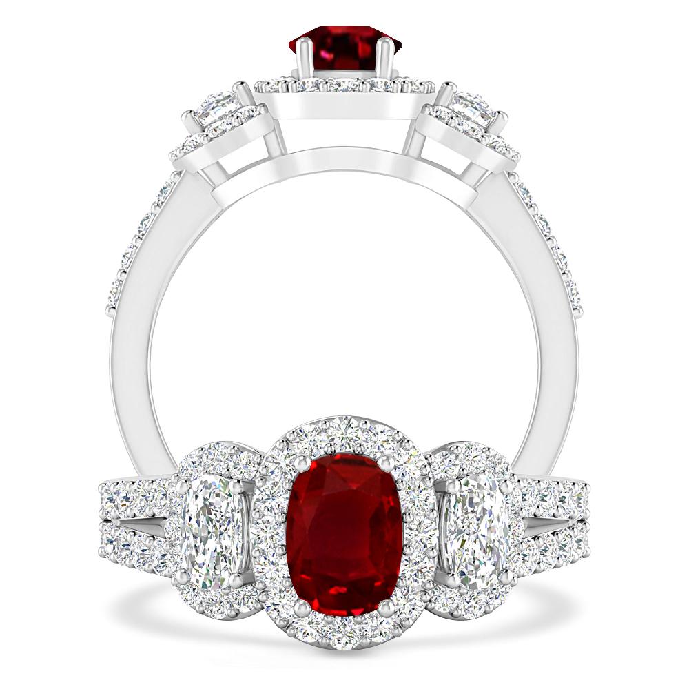 White Gold - Ruby