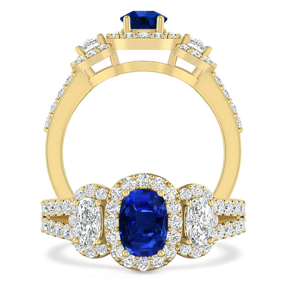 Yellow Gold - Sapphire