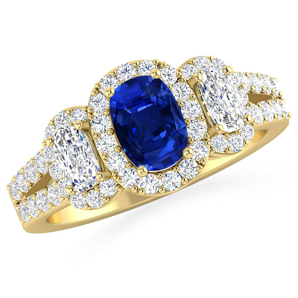 Yellow Gold - Sapphire