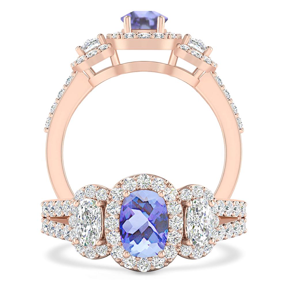 Rose Gold - Tanzanite