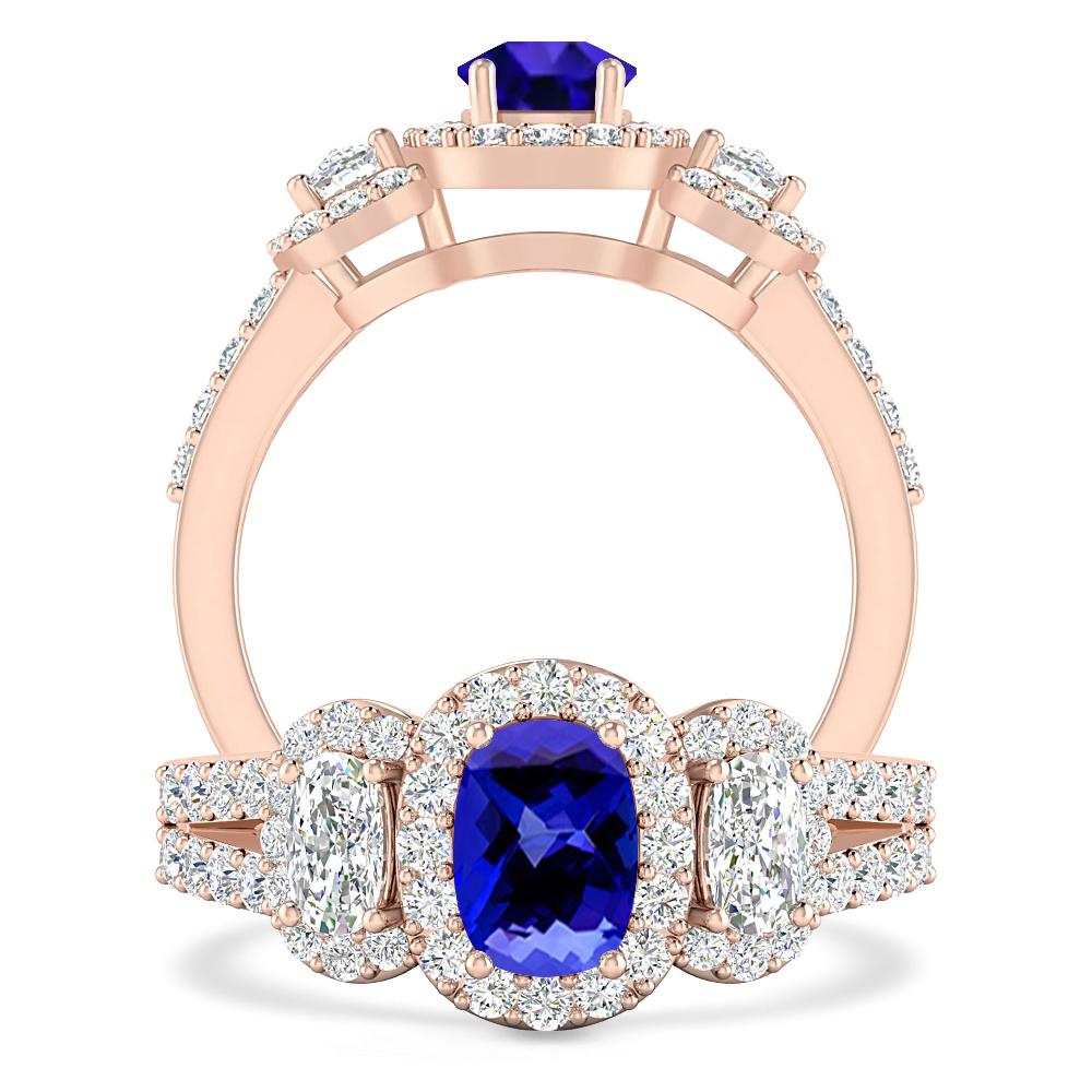 Rose Gold - Tanzanite