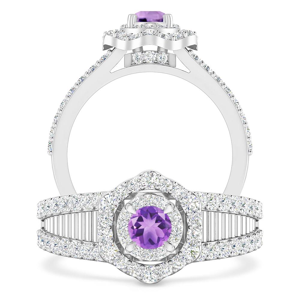 White Gold - Amethyst