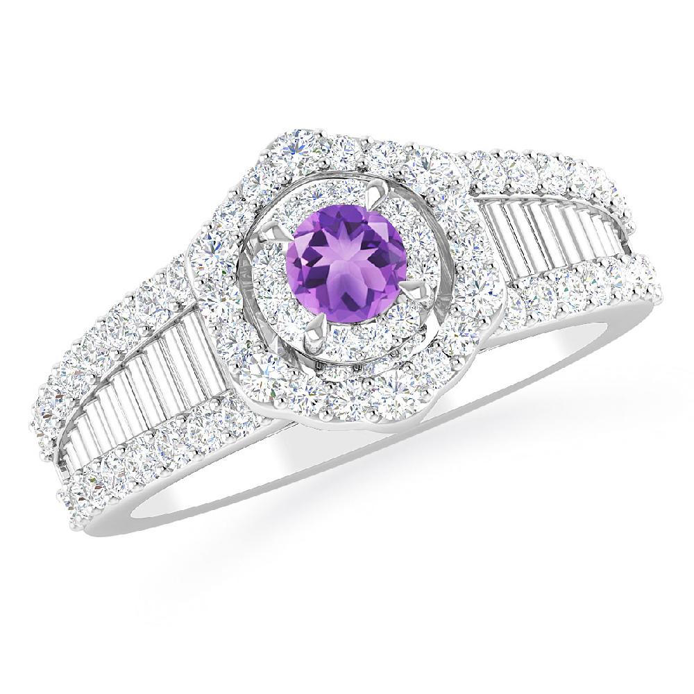 White Gold - Amethyst