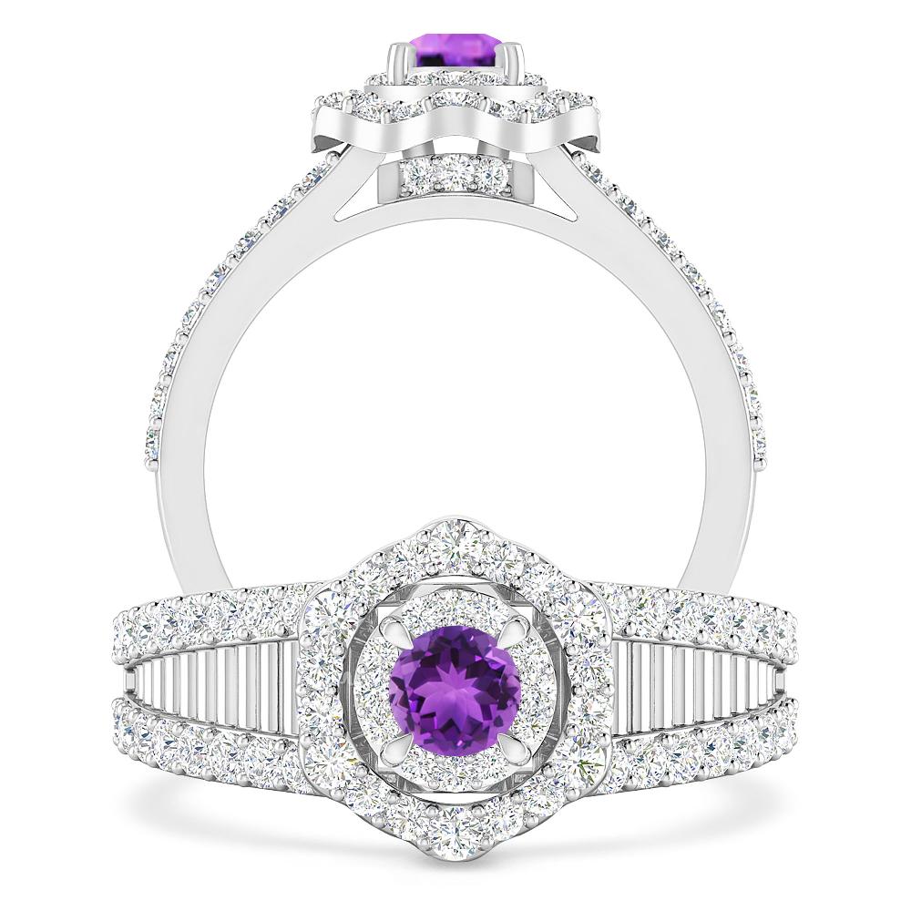 White Gold - Amethyst