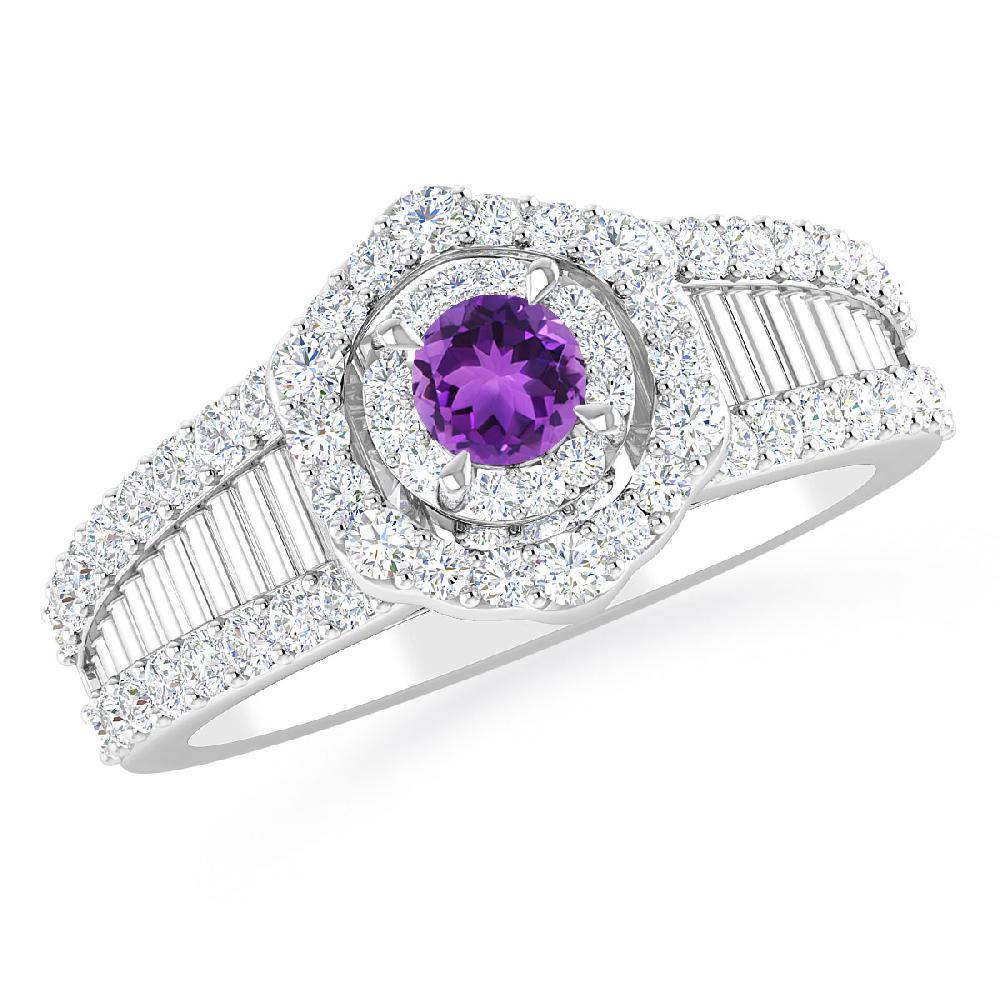 White Gold - Amethyst