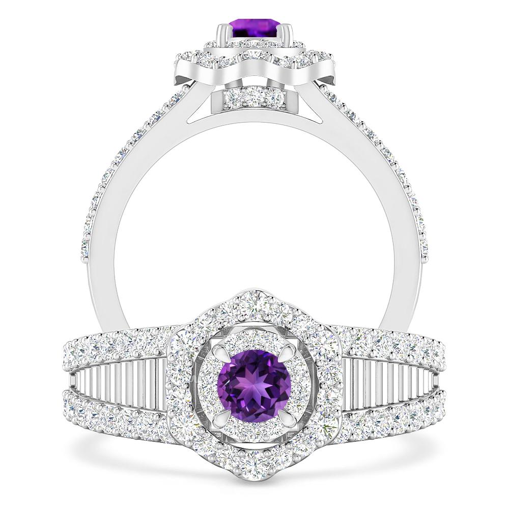 White Gold - Amethyst