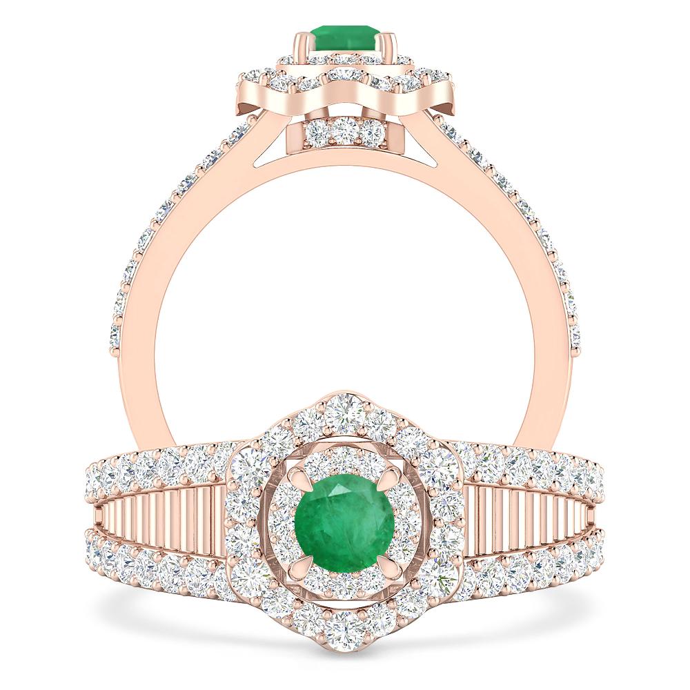 Rose Gold - Emerald