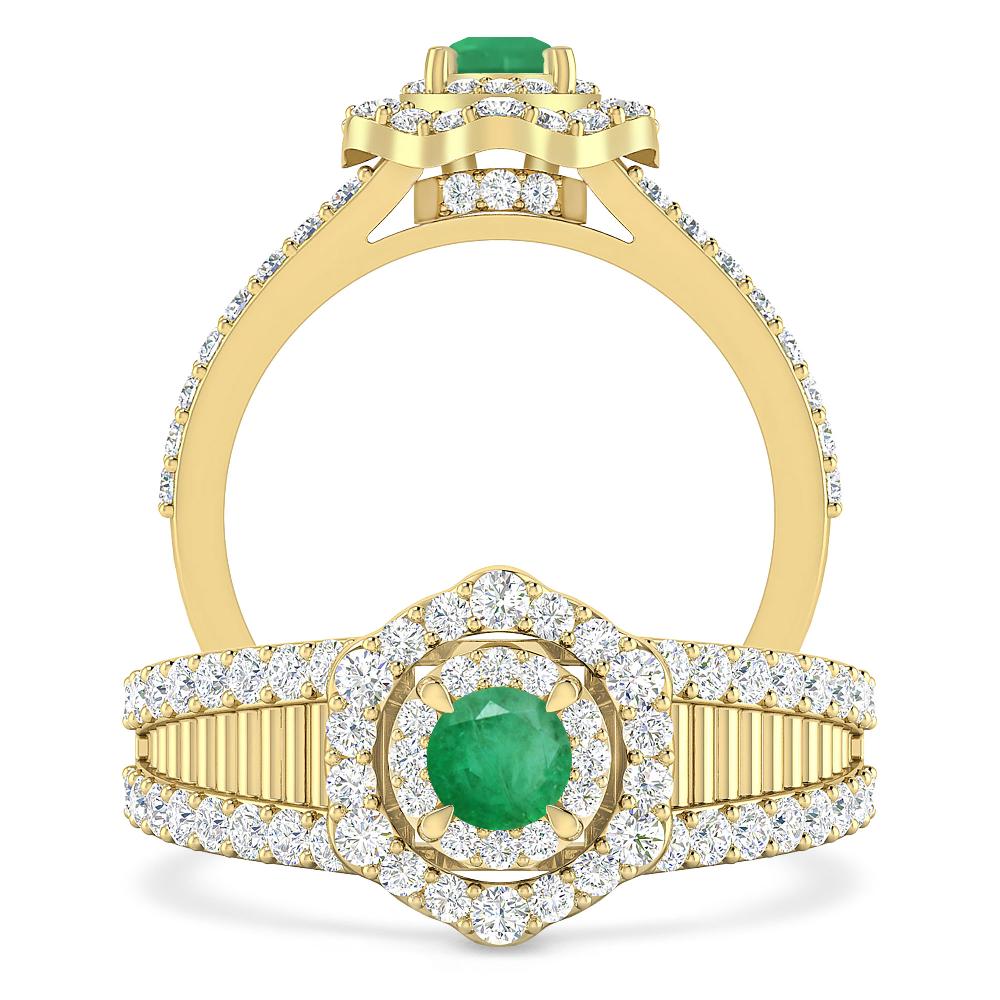 Yellow Gold - Emerald