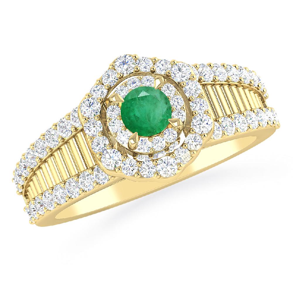 Yellow Gold - Emerald