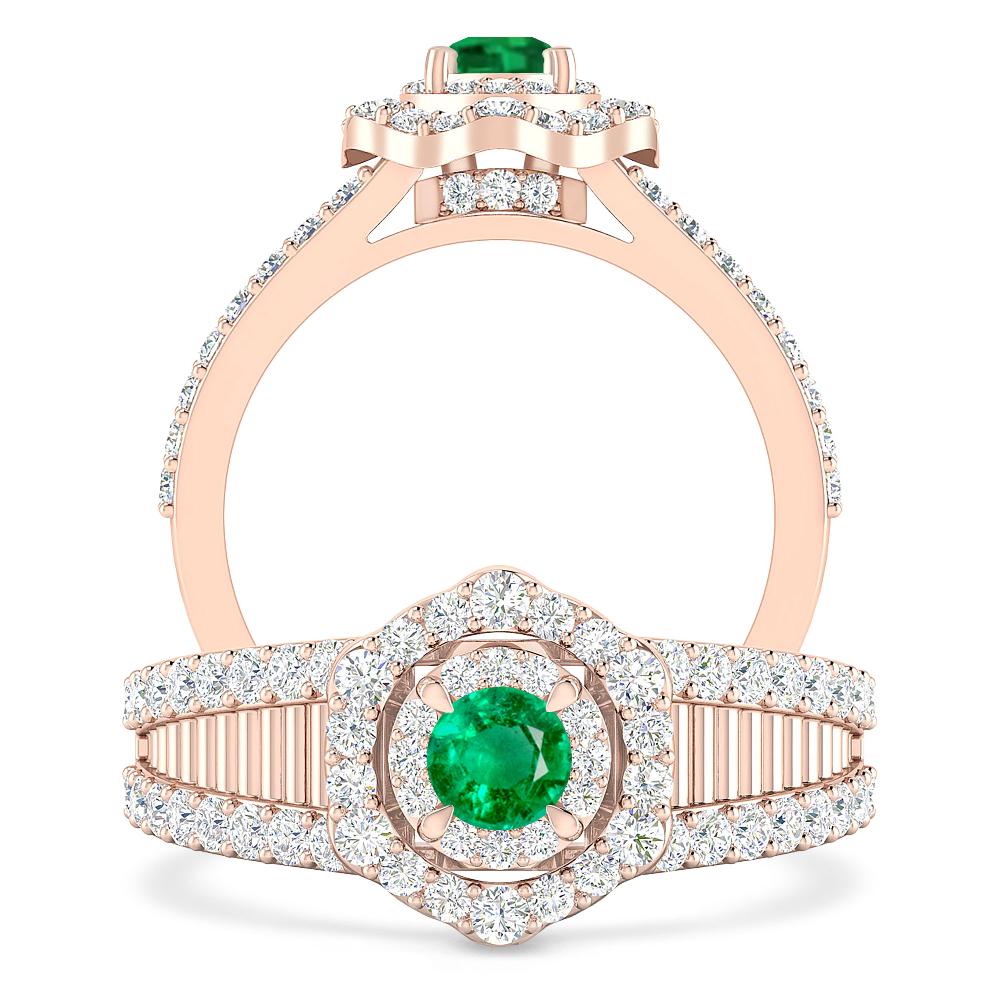 Rose Gold - Emerald