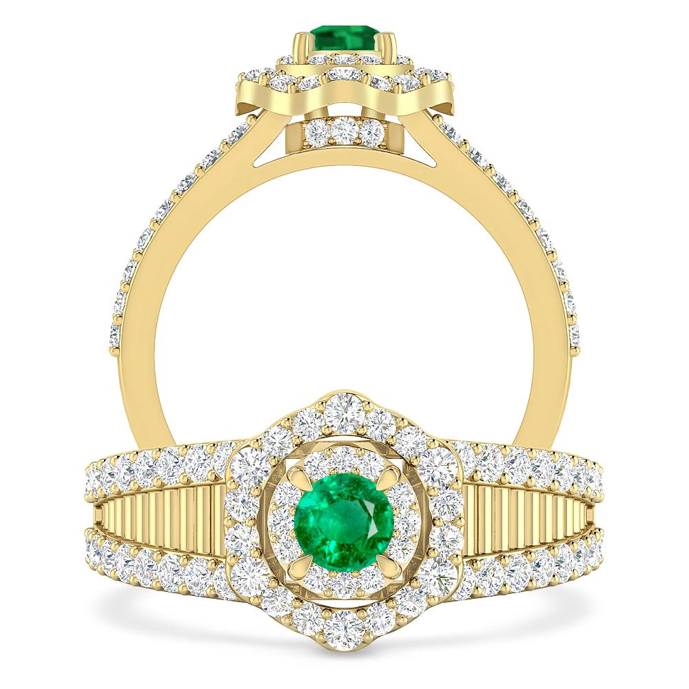 Yellow Gold - Emerald