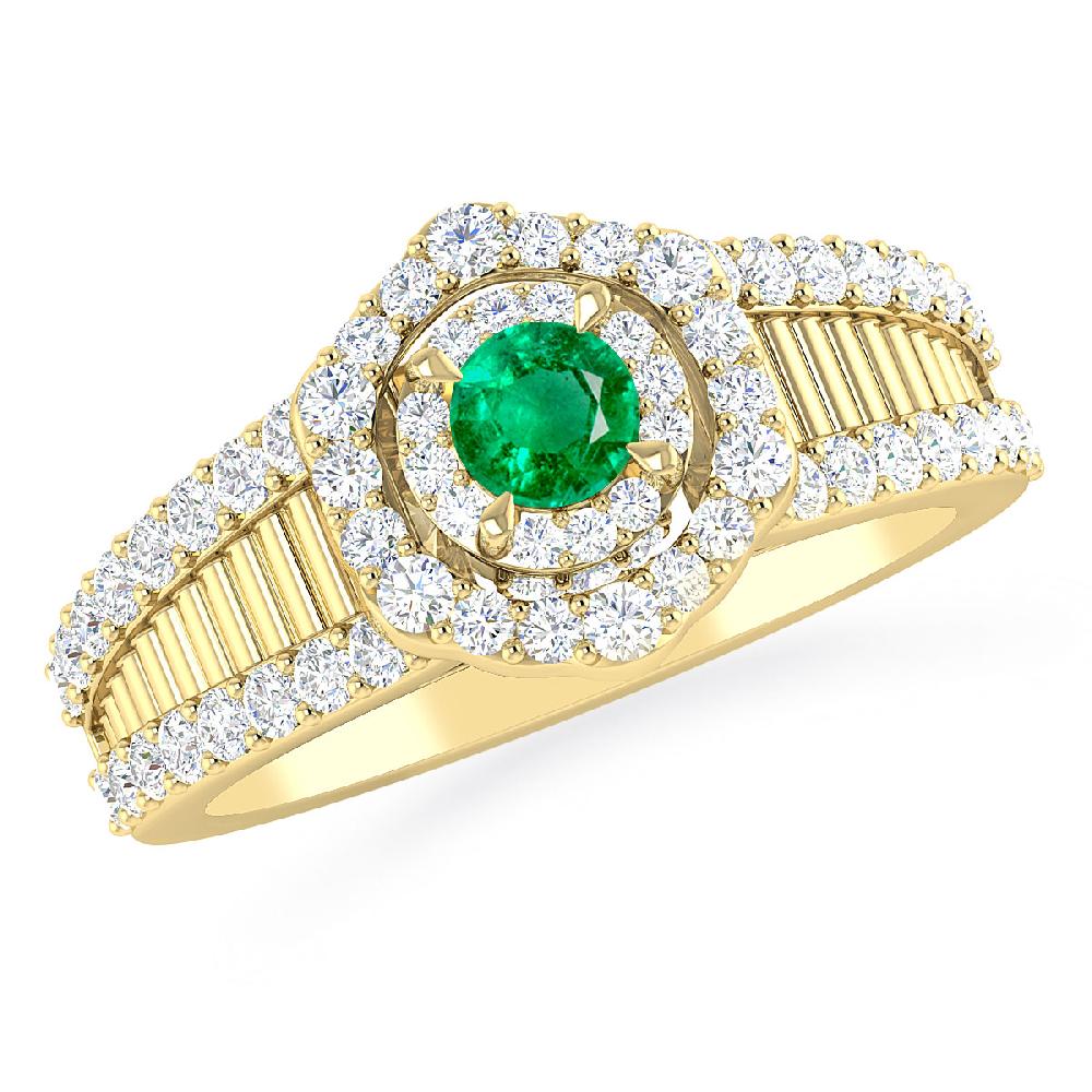 Yellow Gold - Emerald