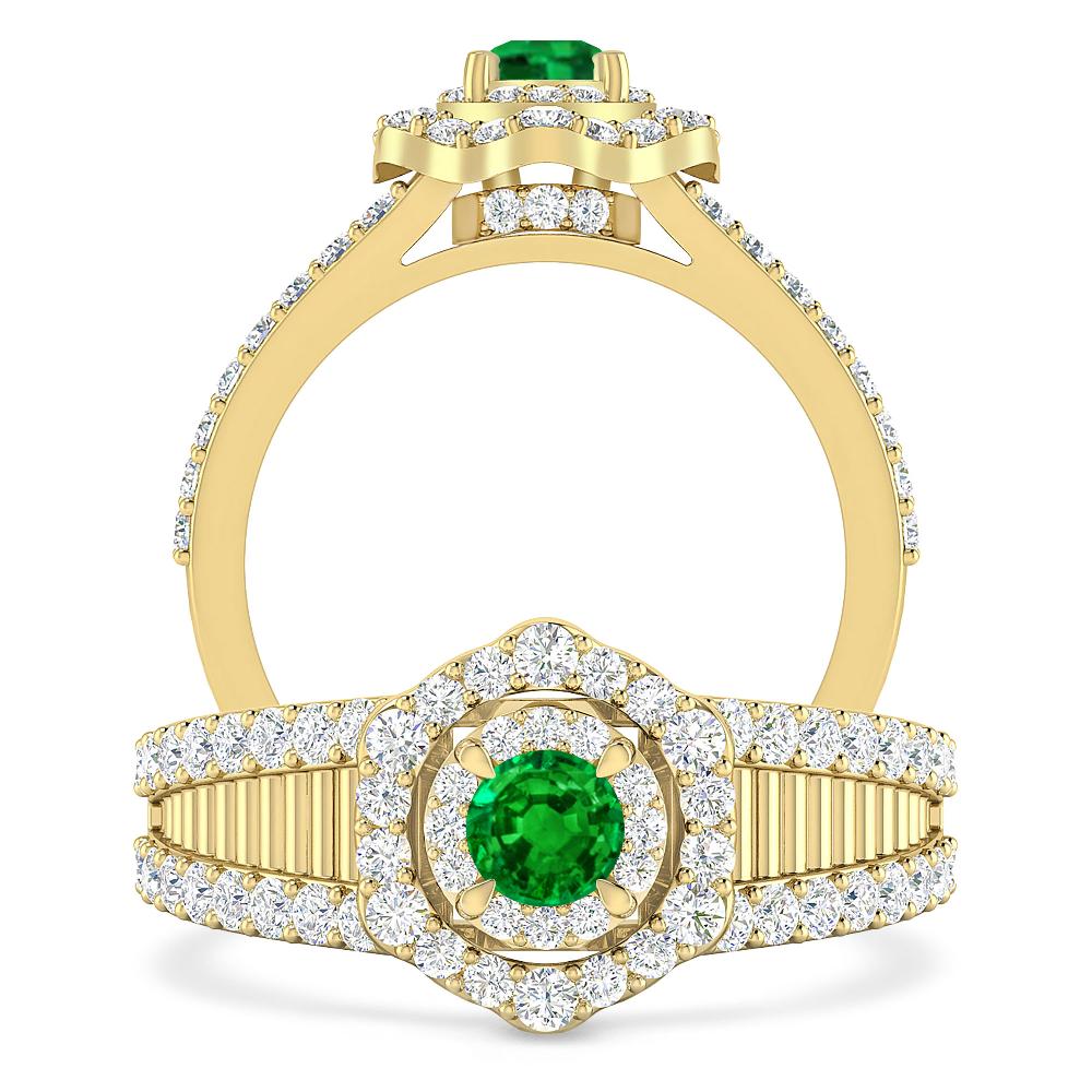 Yellow Gold - Emerald