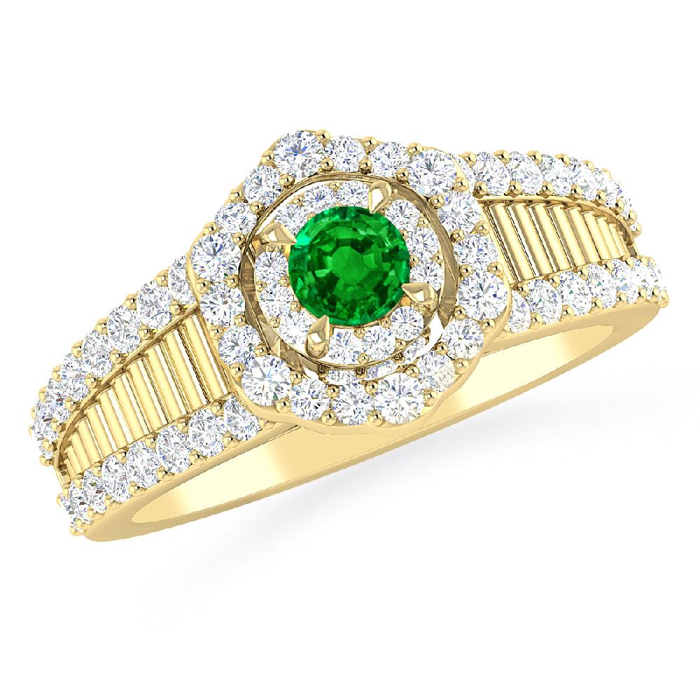 Yellow Gold - Emerald