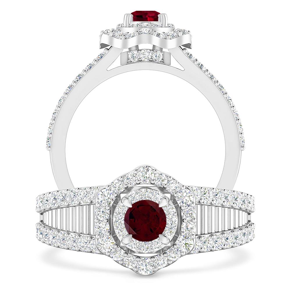 White Gold - Garnet