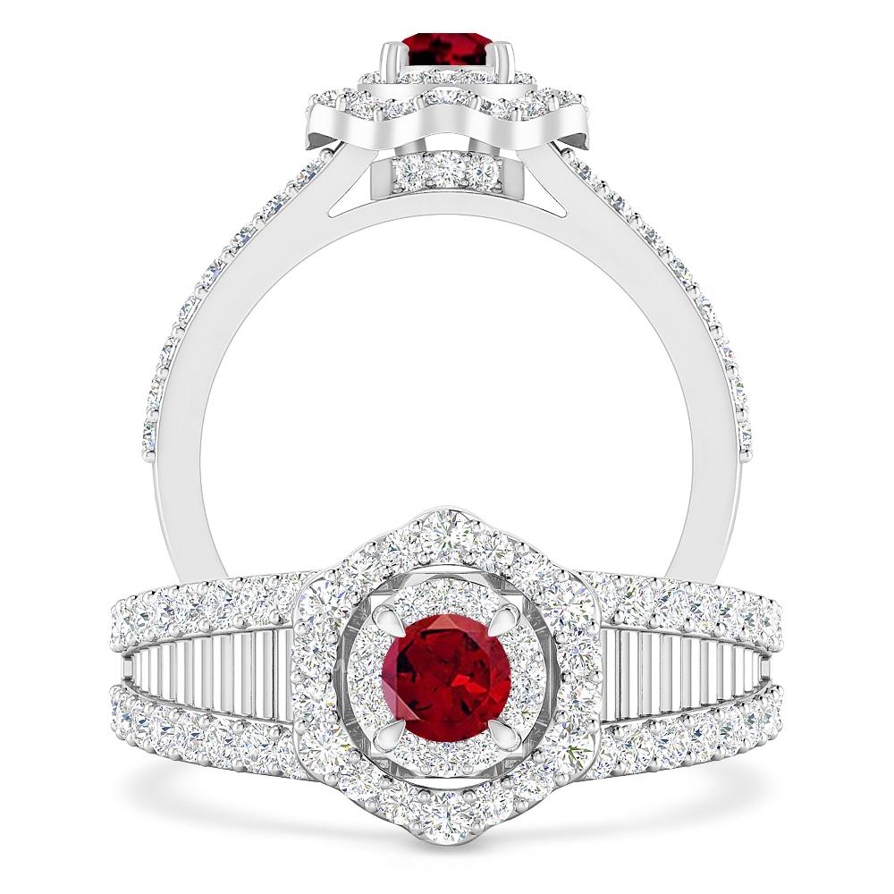 White Gold - Garnet