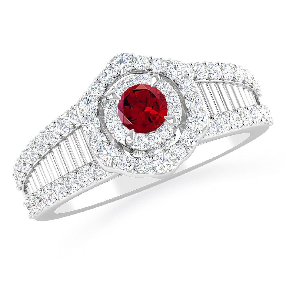 White Gold - Garnet