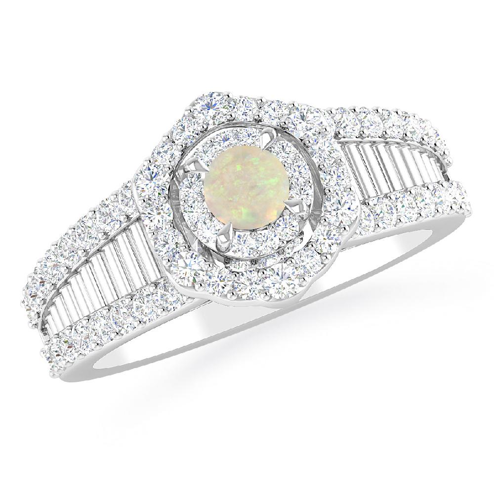 White Gold - Opal