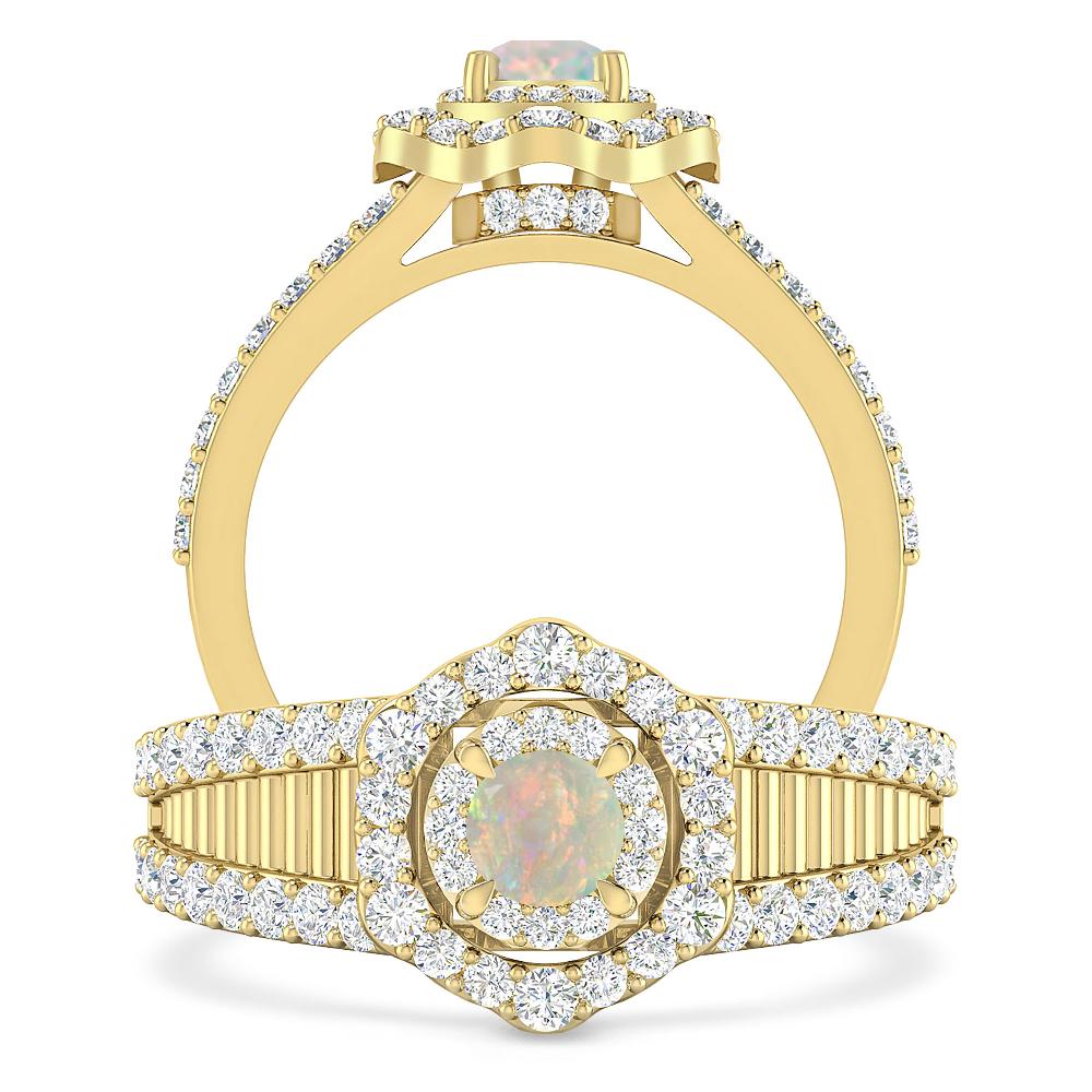 Yellow Gold - Opal