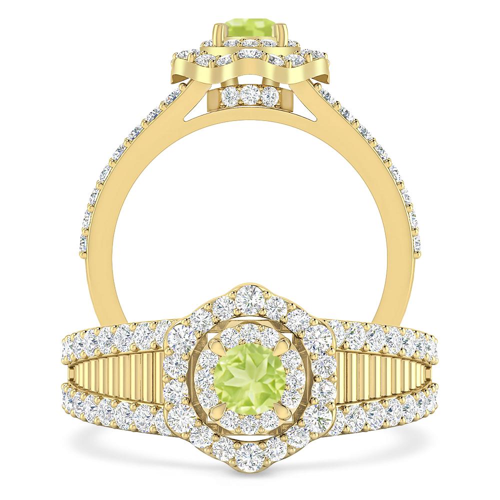 Yellow Gold - Peridot