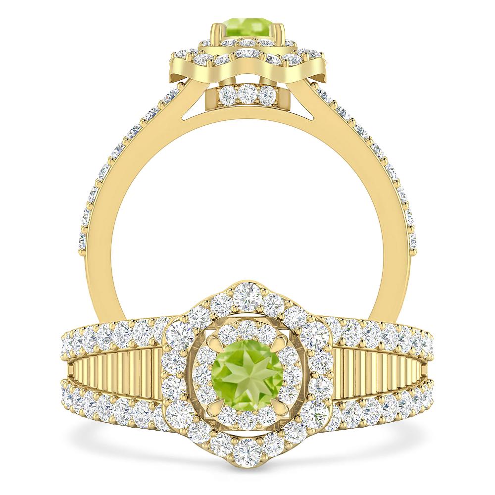 Yellow Gold - Peridot