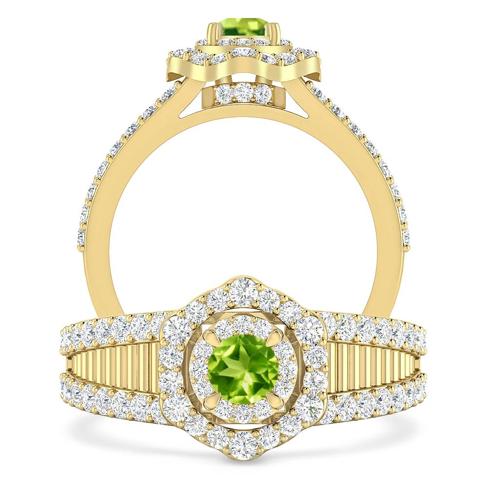 Yellow Gold - Peridot