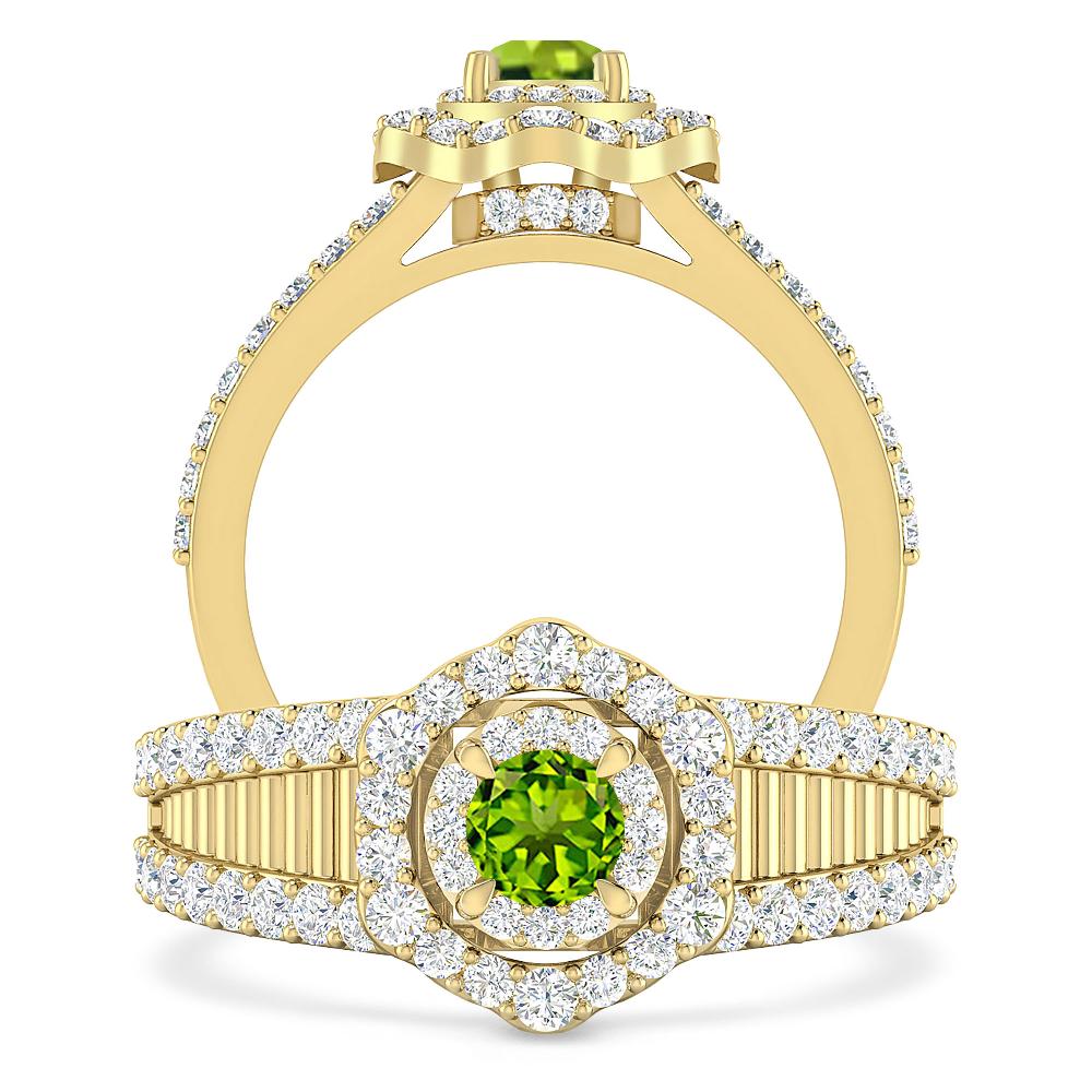 Yellow Gold - Peridot