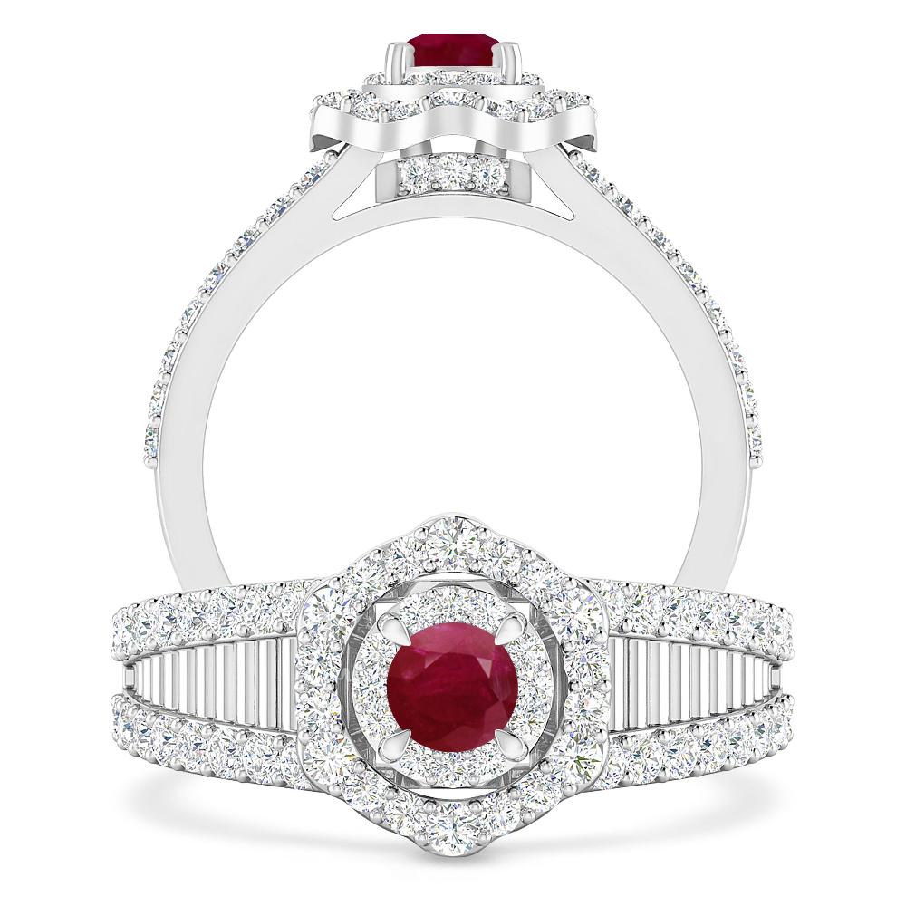 White Gold - Ruby