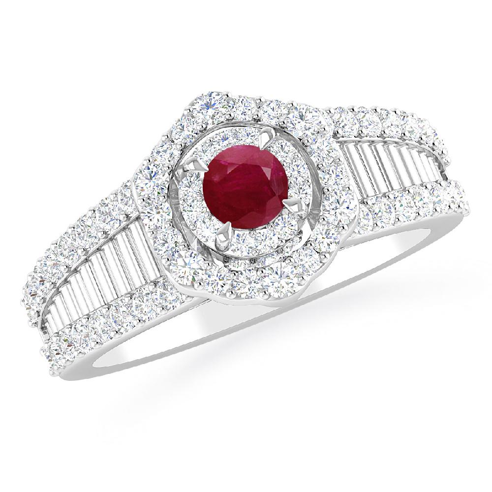 White Gold - Ruby