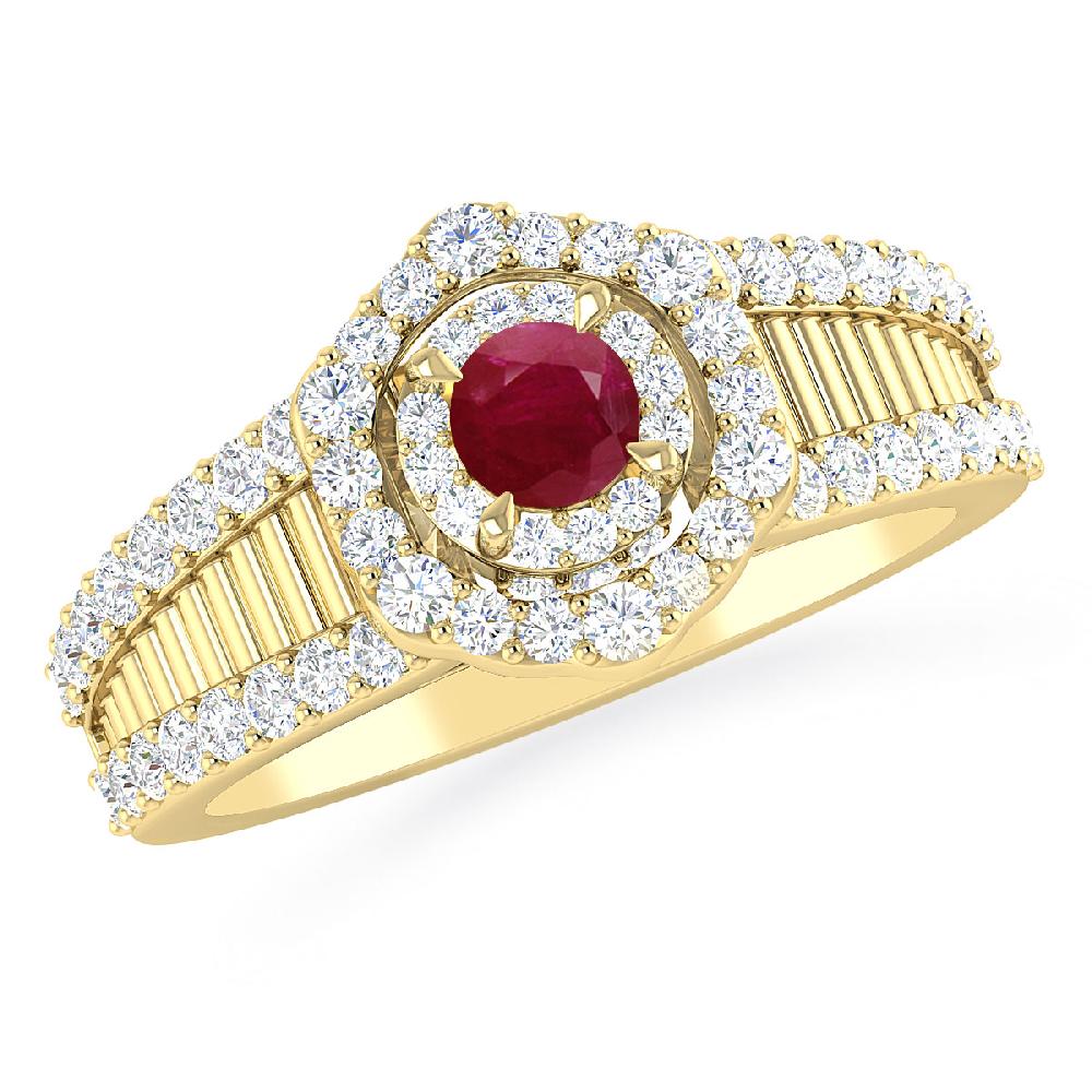 Yellow Gold - Ruby