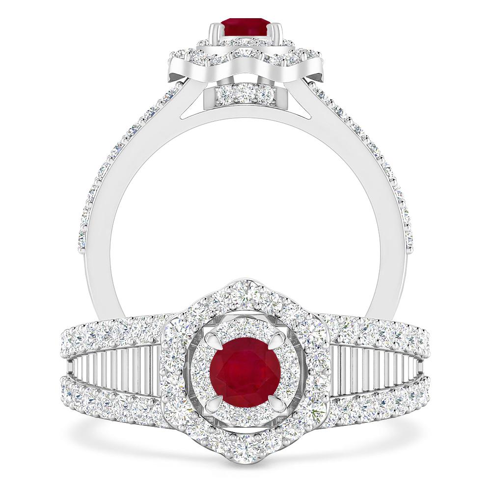 White Gold - Ruby