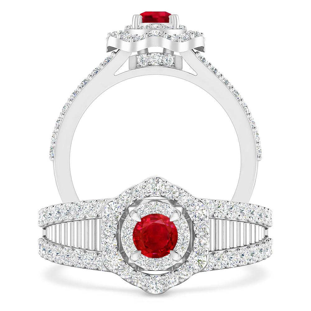 White Gold - Ruby